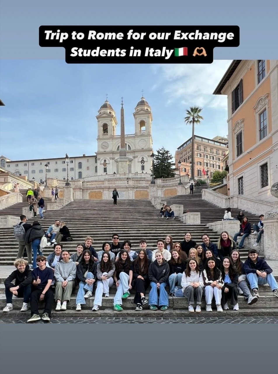 friends on steps